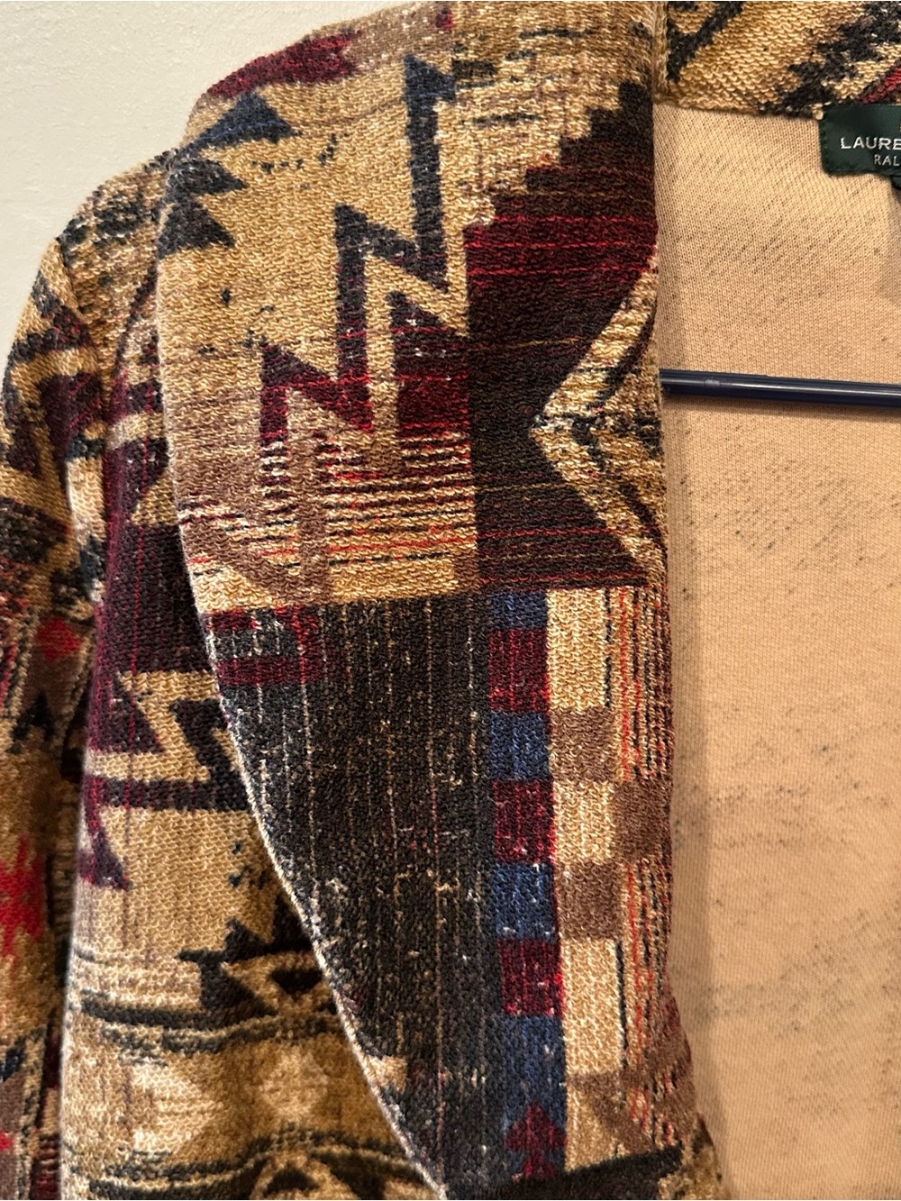 Vintage Ralph Lauren Jeans Co Tribal Southwest Cotton Cardigan Sweater Small - Picture 2 of 6